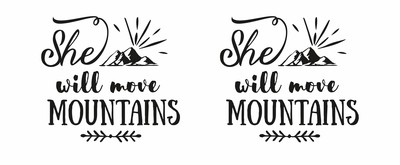 Tasse mit dem Motiv She Will Move Mountains - Ansicht 2