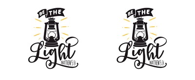 Tasse mit dem Motiv Be The Light Matthew 5:14 - Ansicht 2