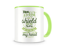 Tasse mit dem Motiv But You O Lord Are A Shield For Me Tasse Modellnummer  grn 902/grn 902