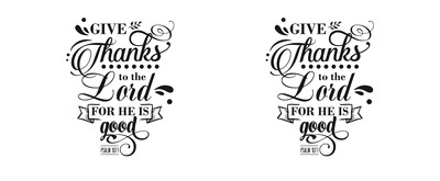Tasse mit dem Motiv Give Thanks To The Lord Psalm 107:1 - Ansicht 2