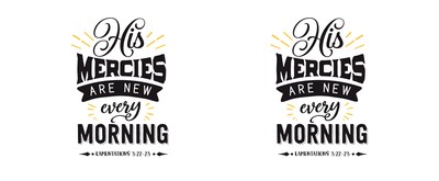 Tasse mit dem Motiv His Mercies Are New - Ansicht 2