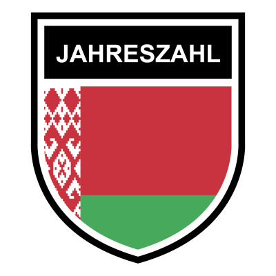 Belarus Wappen mit Jahreszahl Autoaufkleber