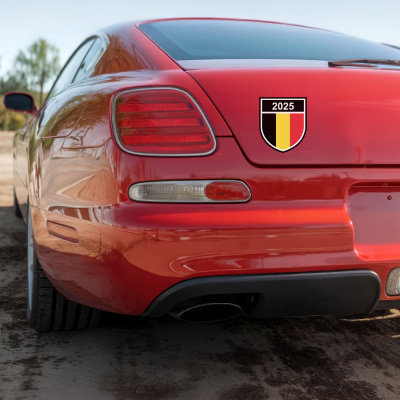 Belgien Wappen mit Jahreszahl Autoaufkleber - Ansicht 4