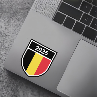 Belgien Wappen mit Jahreszahl Autoaufkleber - Ansicht 7
