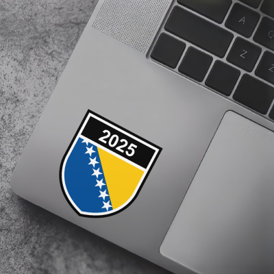 Bosnien und Herzegowina Wappen mit Jahreszahl Autoaufkleber - Ansicht 7