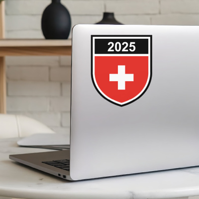 Schweiz Wappen mit Jahreszahl Autoaufkleber - Ansicht 5