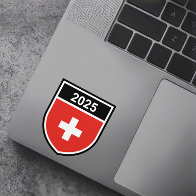 Schweiz Wappen mit Jahreszahl Autoaufkleber - Ansicht 7
