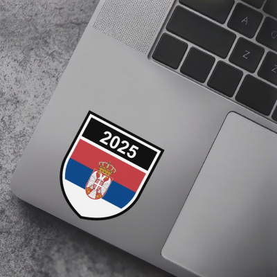 Serbien Wappen mit Jahreszahl Autoaufkleber - Ansicht 7