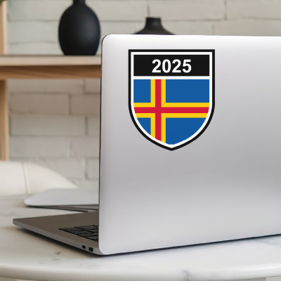 Aland Wappen mit Jahreszahl Autoaufkleber - Ansicht 5