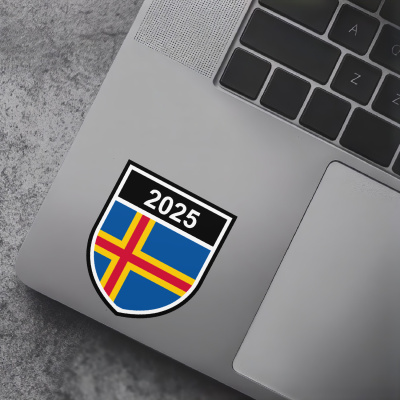 Aland Wappen mit Jahreszahl Autoaufkleber - Ansicht 7