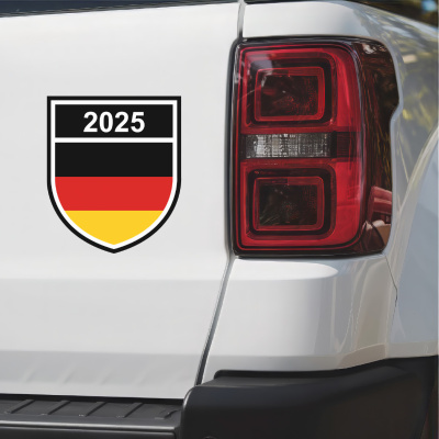 Deutschland Wappen mit Jahreszahl Autoaufkleber - Ansicht 3