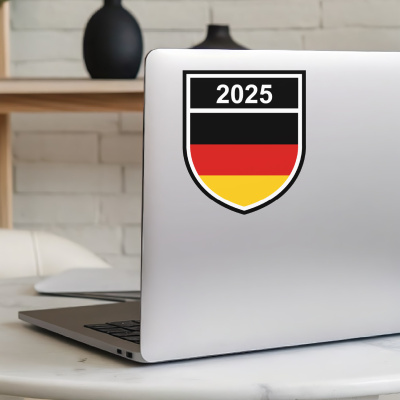Deutschland Wappen mit Jahreszahl Autoaufkleber - Ansicht 5