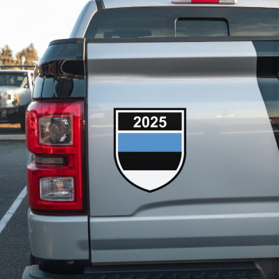 Estland Wappen mit Jahreszahl Autoaufkleber - Ansicht 3