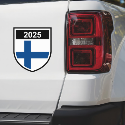Finnland Wappen mit Jahreszahl Autoaufkleber - Ansicht 3
