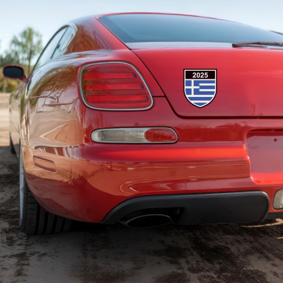 Griechenland Wappen mit Jahreszahl Autoaufkleber - Ansicht 4