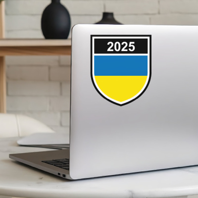 Ukraine Wappen mit Jahreszahl Autoaufkleber - Ansicht 5