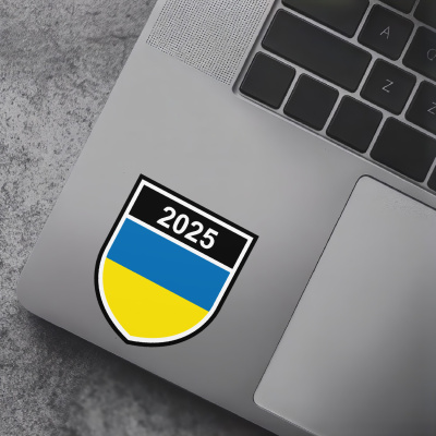 Ukraine Wappen mit Jahreszahl Autoaufkleber - Ansicht 7