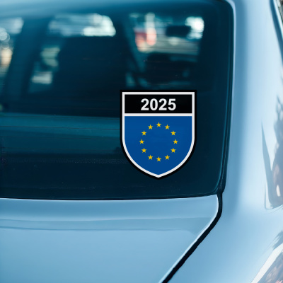 Europa Wappen mit Jahreszahl Autoaufkleber - Ansicht 2