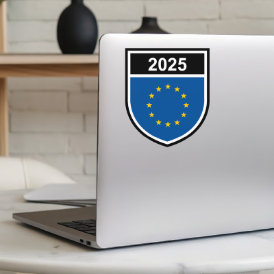 Europa Wappen mit Jahreszahl Autoaufkleber - Ansicht 5