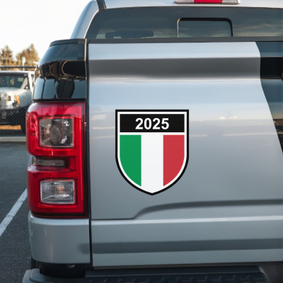 Italien Wappen mit Jahreszahl Autoaufkleber - Ansicht 3