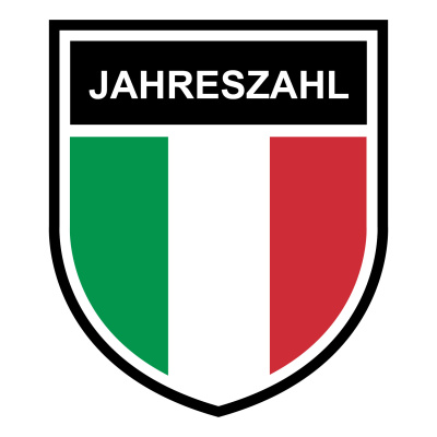 Italien Wappen mit Jahreszahl Autoaufkleber