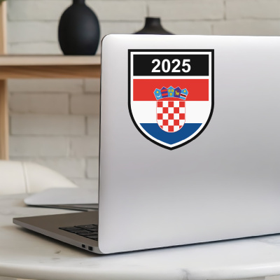 Kroatien Wappen mit Jahreszahl Autoaufkleber - Ansicht 5
