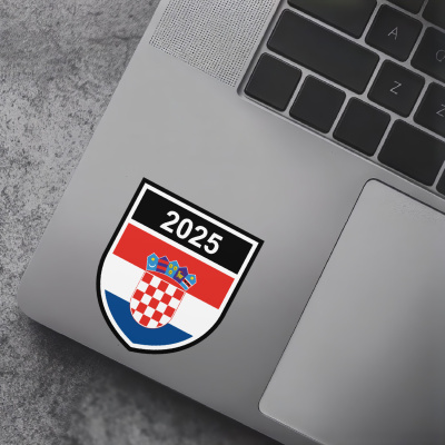 Kroatien Wappen mit Jahreszahl Autoaufkleber - Ansicht 7