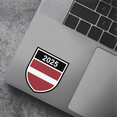 Lettland Wappen mit Jahreszahl Autoaufkleber - Ansicht 7