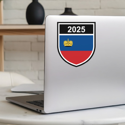 Liechtenstein Wappen mit Jahreszahl Autoaufkleber - Ansicht 5