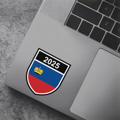 Liechtenstein Wappen mit Jahreszahl Autoaufkleber - Ansicht 7