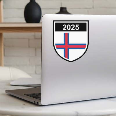 Faroe Islands Wappen mit Jahreszahl Autoaufkleber - Ansicht 5
