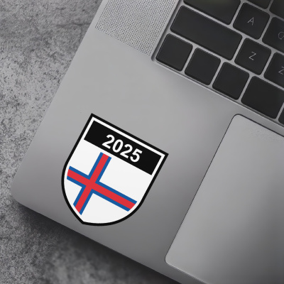 Faroe Islands Wappen mit Jahreszahl Autoaufkleber - Ansicht 7