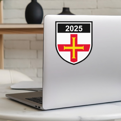 Guernsey Wappen mit Jahreszahl Autoaufkleber - Ansicht 5