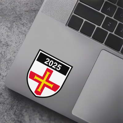 Guernsey Wappen mit Jahreszahl Autoaufkleber - Ansicht 7