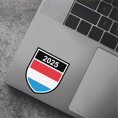 Luxemburg Wappen mit Jahreszahl Autoaufkleber - Ansicht 7