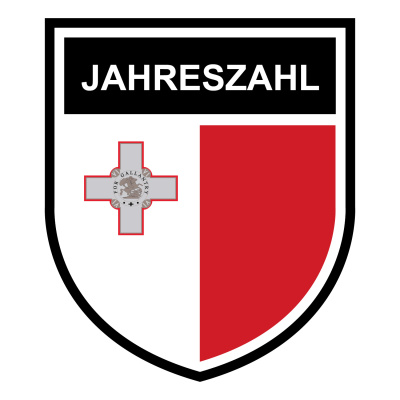Malta Wappen mit Jahreszahl Autoaufkleber