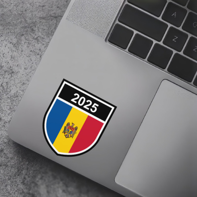 Moldau Wappen mit Jahreszahl Autoaufkleber - Ansicht 7