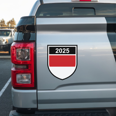 Monaco Wappen mit Jahreszahl Autoaufkleber - Ansicht 3