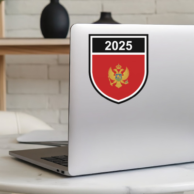 Montenegro Wappen mit Jahreszahl Autoaufkleber - Ansicht 5