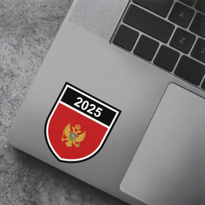 Montenegro Wappen mit Jahreszahl Autoaufkleber - Ansicht 7