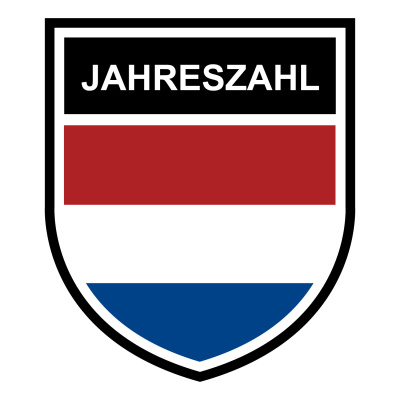 Niederlande Wappen mit Jahreszahl Autoaufkleber