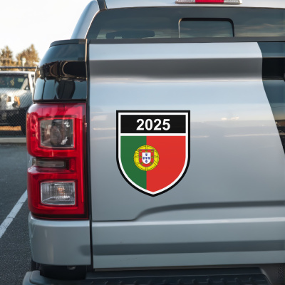 Portugal Wappen mit Jahreszahl Autoaufkleber - Ansicht 3