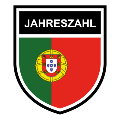 Portugal Wappen mit Jahreszahl Autoaufkleber