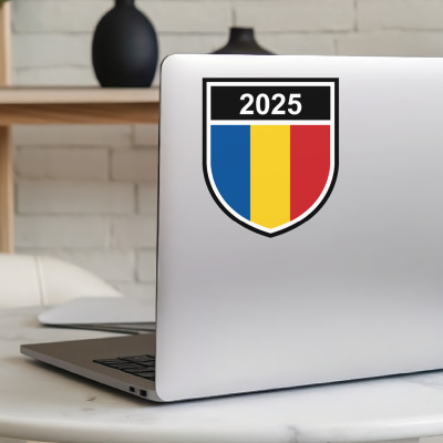 Rumnien Wappen mit Jahreszahl Autoaufkleber - Ansicht 5