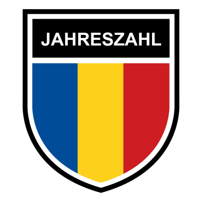 Rumnien Wappen mit Jahreszahl Autoaufkleber