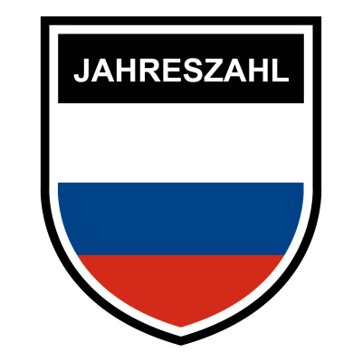 Russland Wappen mit Jahreszahl Autoaufkleber