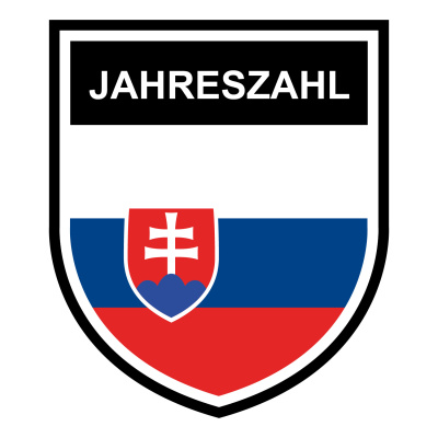 Slowakei Wappen mit Jahreszahl Autoaufkleber