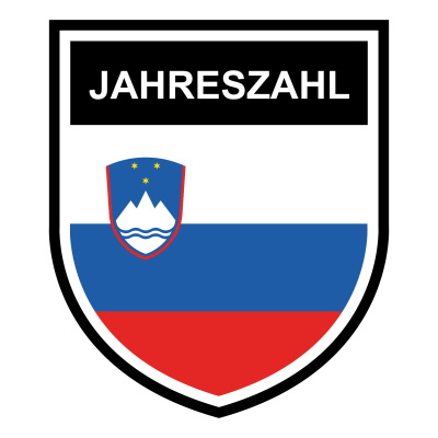 Slowenien Wappen mit Jahreszahl Autoaufkleber