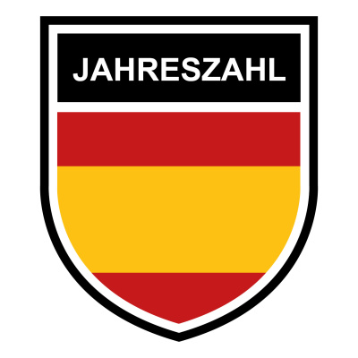 Spanien Wappen mit Jahreszahl Autoaufkleber
