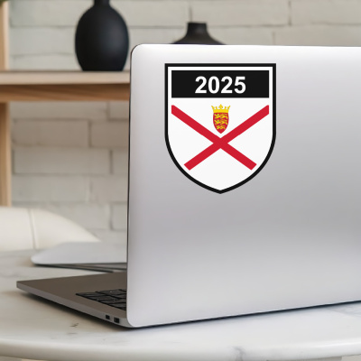 Jersey Wappen mit Jahreszahl Autoaufkleber - Ansicht 5